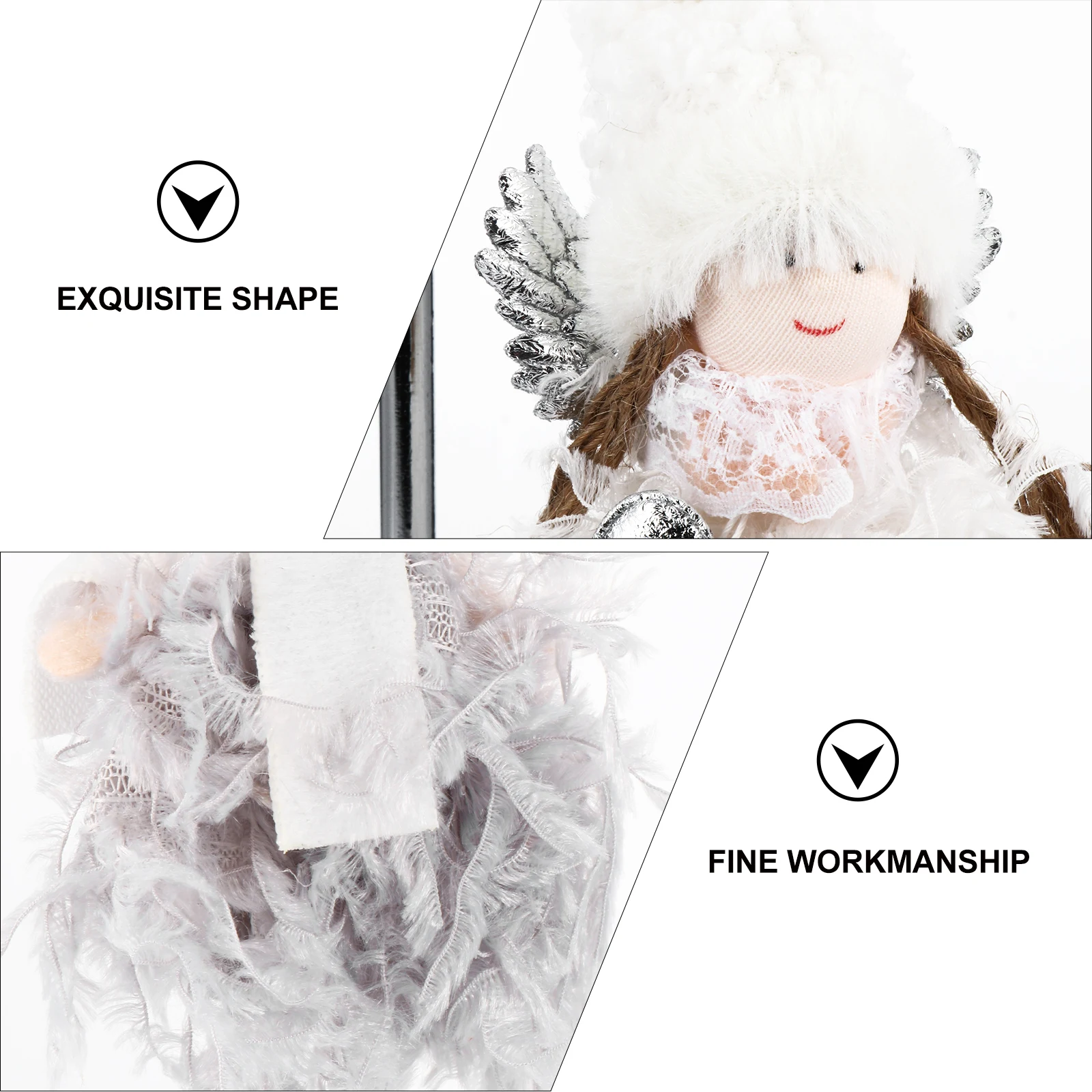 

3Pcs Christmas Tree Hanging Decorations Angel Lovely Xmas Ornaments Hanging Pendants Christmas Angel