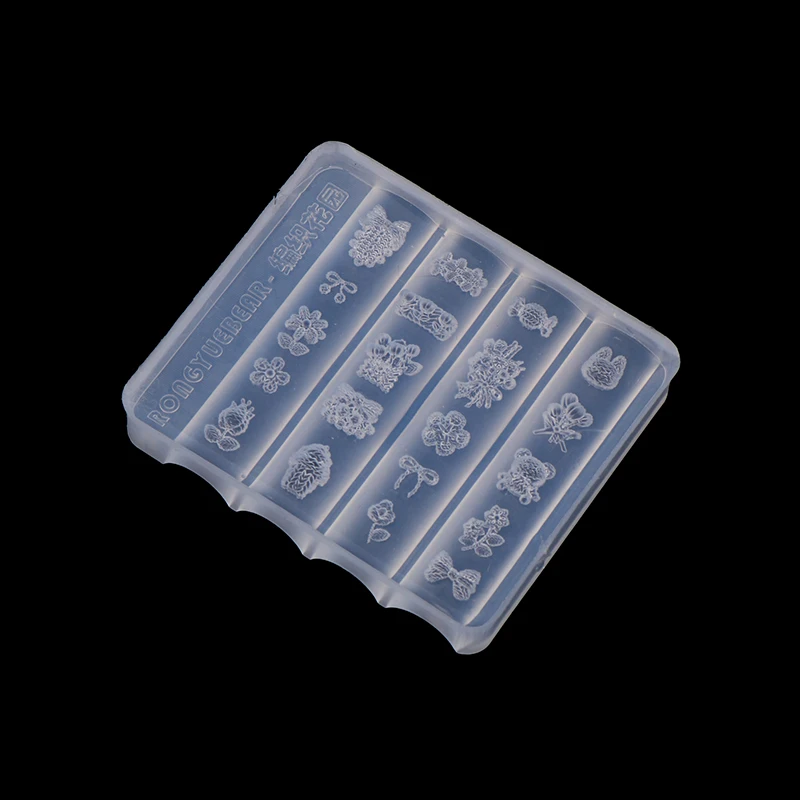 1pc striklint siliconen nagelvorm bloem nageldecoratie nagels doe-het-zelf ontwerp stereoscopisch stempelen manicure gereedschap