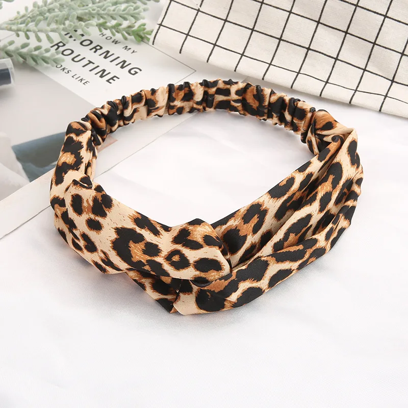 Todos Cross Cotton Headband para Senhoras, Leopard Print, Esportes, Yoga, Acessórios para Cabelo, Headwear, Atacado, Nova Moda, Hot Sell