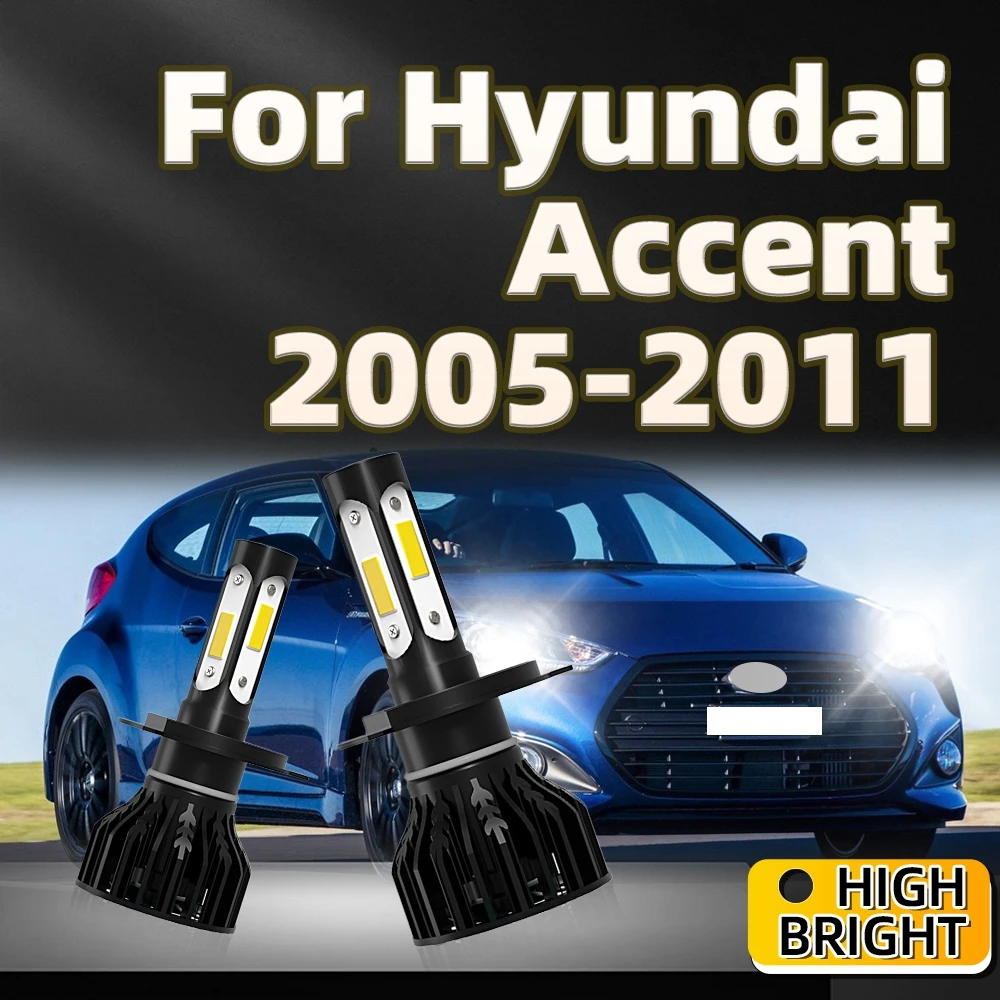 

Led H4 30000LM 6000K Car Headlight Bulbs Auto Headlamp Car Accessories For Hyundai Accent 2005 2006 2007 2008 2009 2010 2011