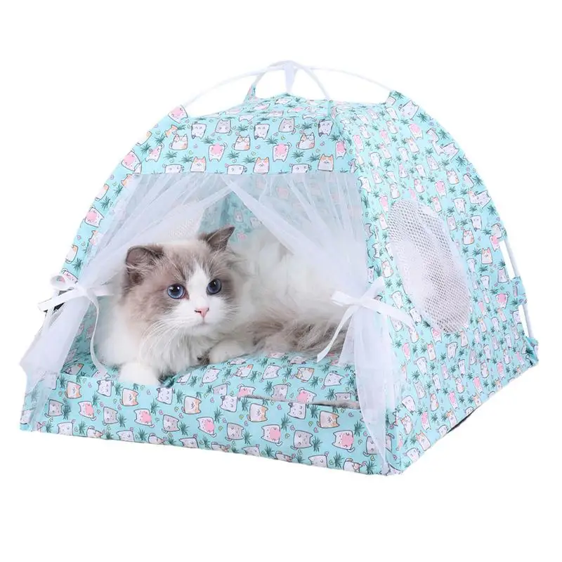 

Outdoor Cat Tent Pet Tent Cat Cave for Playing Floral Pet Cave Nest Movable Dog Tent Bed for Indoor and Outdoor Small Medium