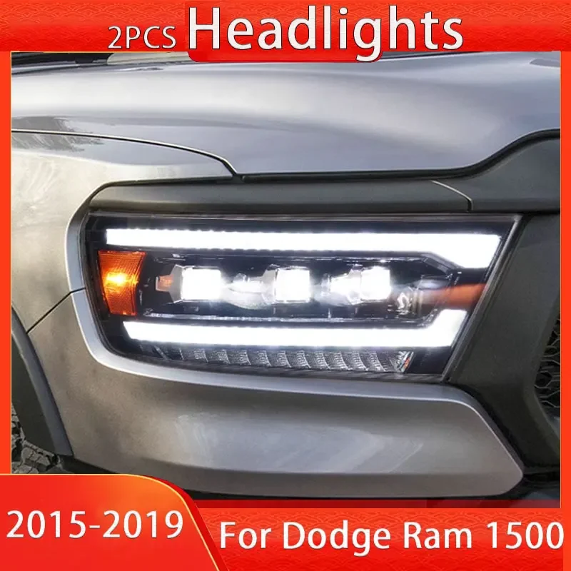 

Фара для Dodge Ram 1500 2015-2019, фары, светодиодные противотуманные фары, DRL, дневные ходовые огни, тюнинг, автомобильные аксессуары Ram2500