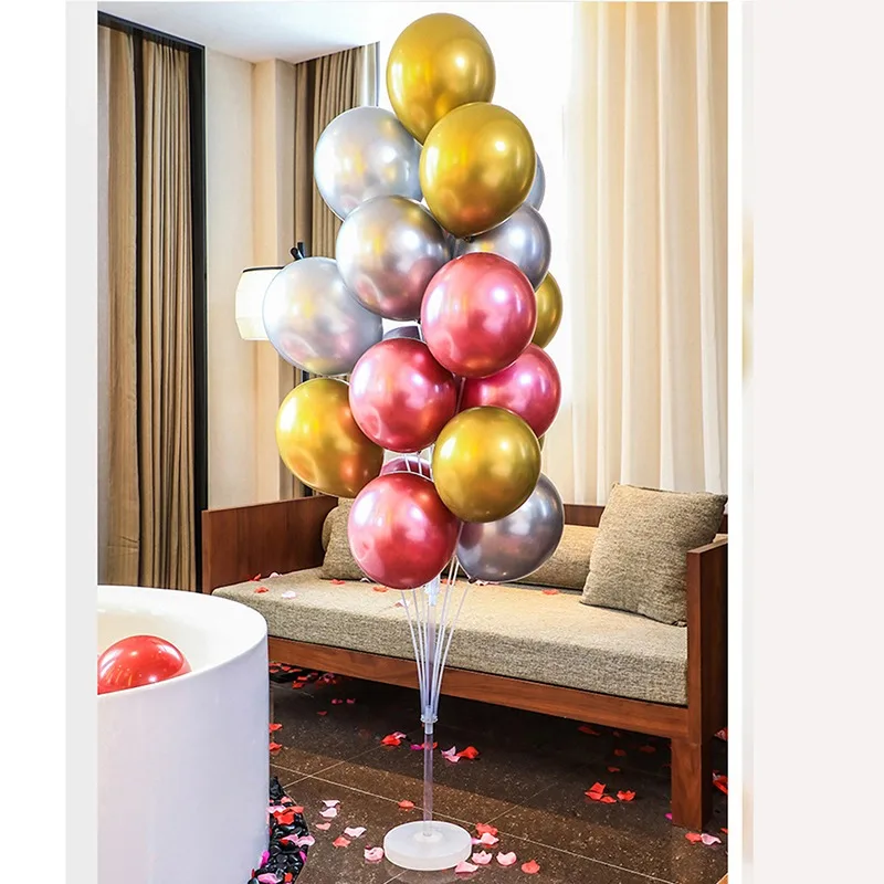 160cm Wedding 19 Balls Balloons Stand Balloon Holder Column Confetti Ballons Wedding Birthday Party Decoration Supplies