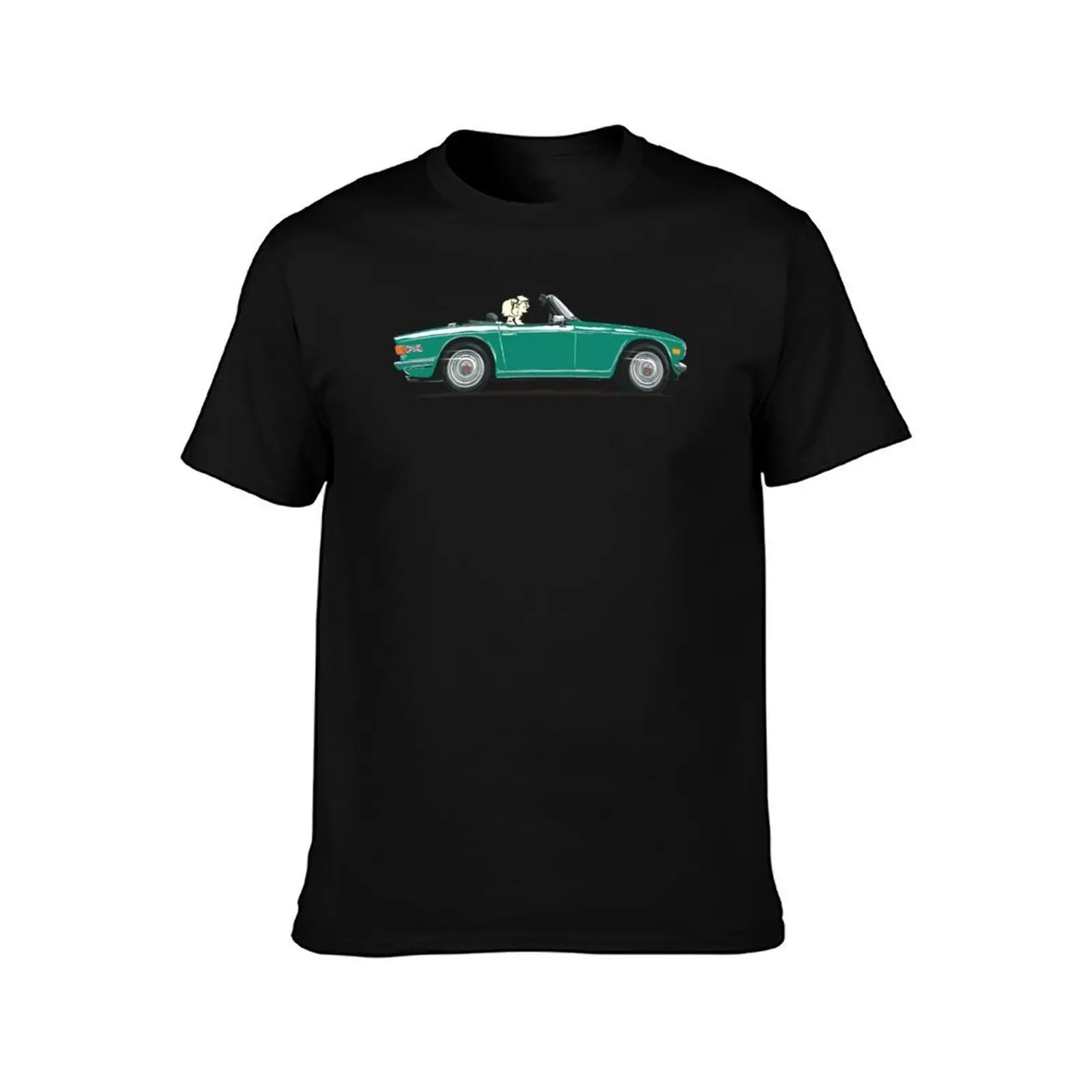 Emerald Green color TR6 – the Classic British Sports Car T-Shirt Summer Casual Cotton Tee Oversized Streetwear Tops