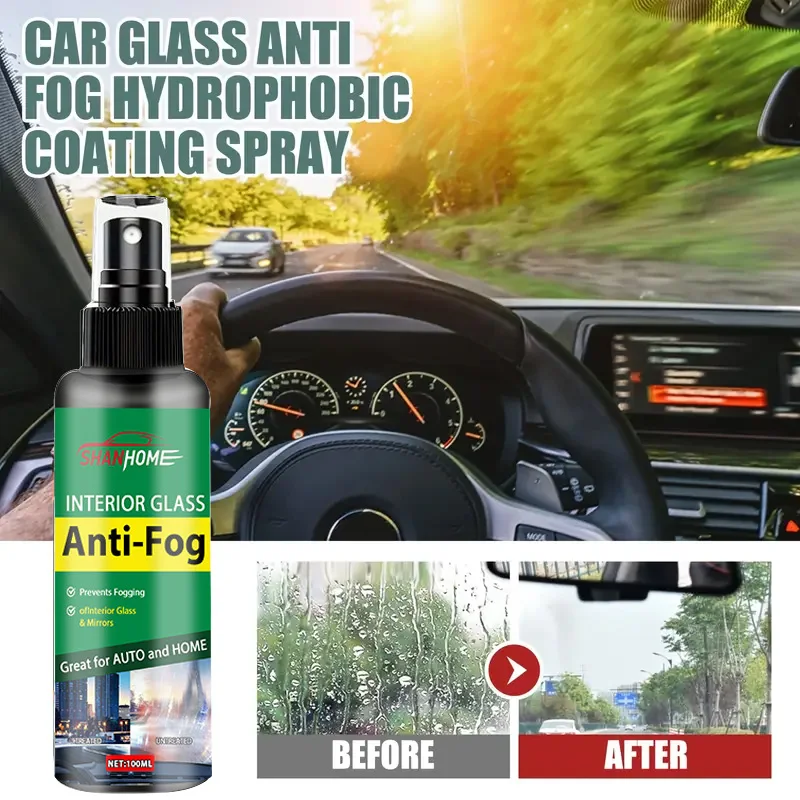 Automotive glass anti-fog  rain repellent agent anti-fog spray for car windshields defogging agent for rearview mirrors windows