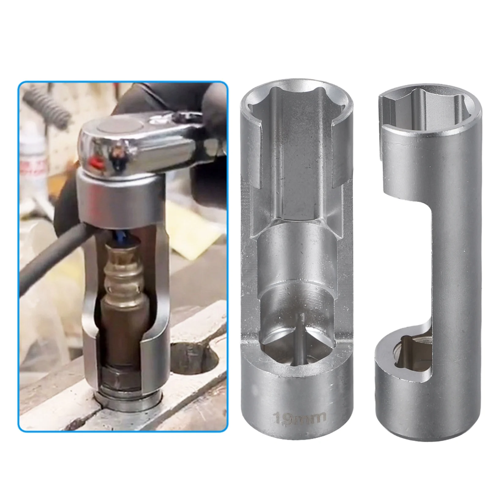 For Auto Mechanic Workshops Diesel Injector Wrench Diesel Injector Removal Tool Injector Pipe Spanner 12.5mm Drive Connection