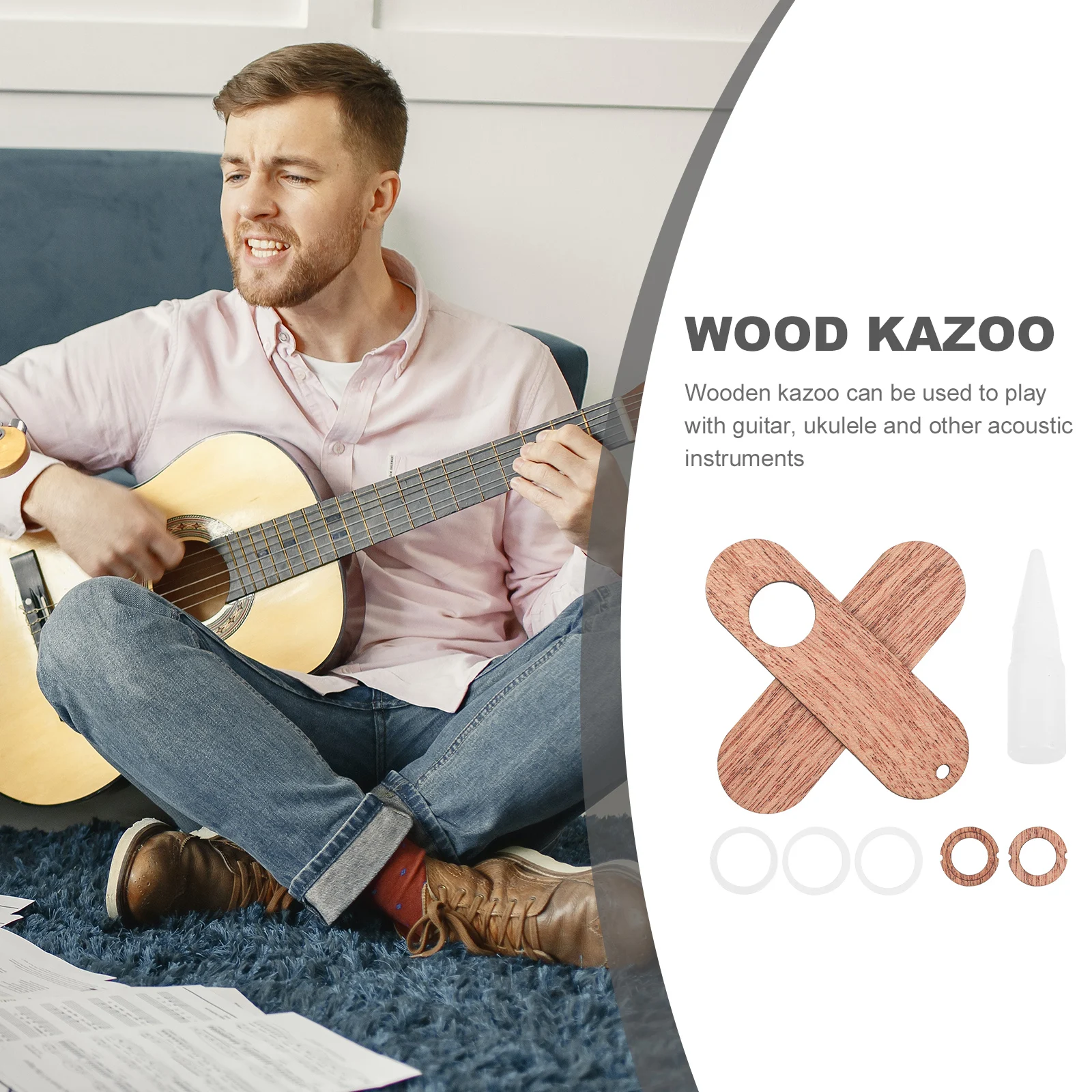Деревянная флейта Kazoo Kazoos для взрослых с музыкальными инструментами