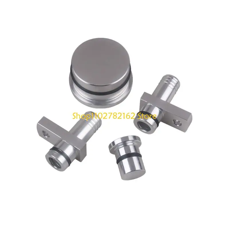 547B Threaded PCV Resonator Closure and Adapter Parts for Listed 6.6L Engines, Aluminum for Engine Connection Service