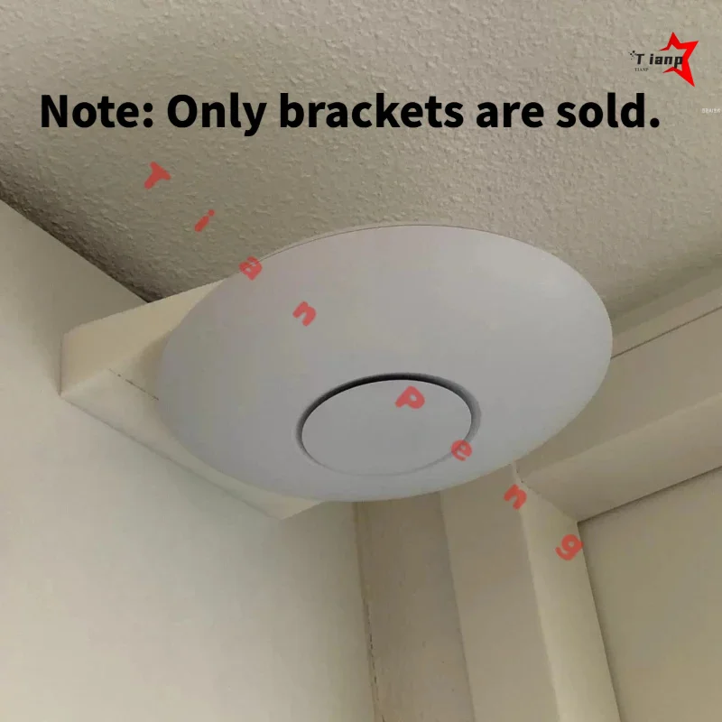 Home Network AP Wall Mount Frame for Ubiquiti UniFi U6 LR/U6 Enterprise/UAP AC HD Hollow Vent Hidden Cable Bracket