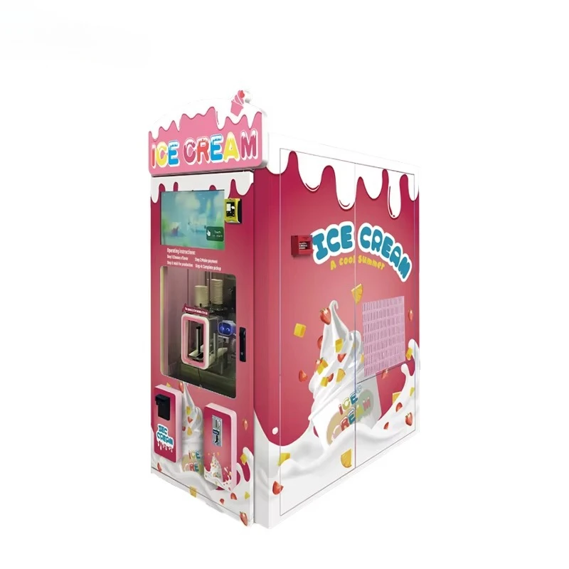 Customized Vending Machine Ice Cream Machine Ice Cream Robot Save Energy