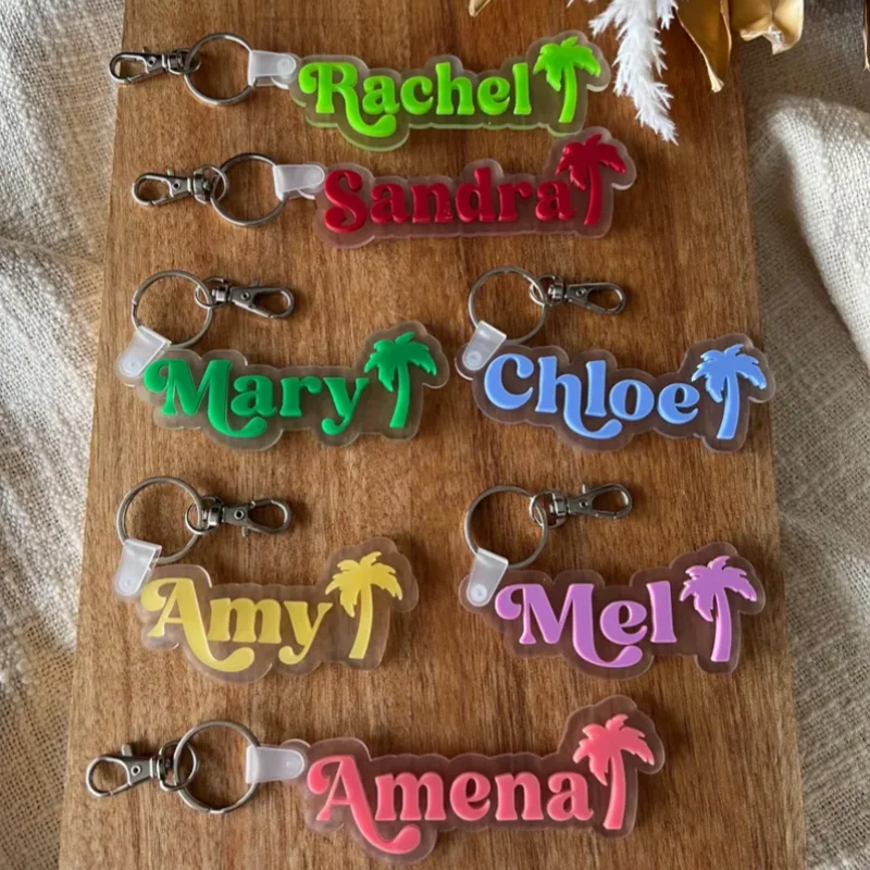 Customized name keychain Birthday Gift for Colleagues