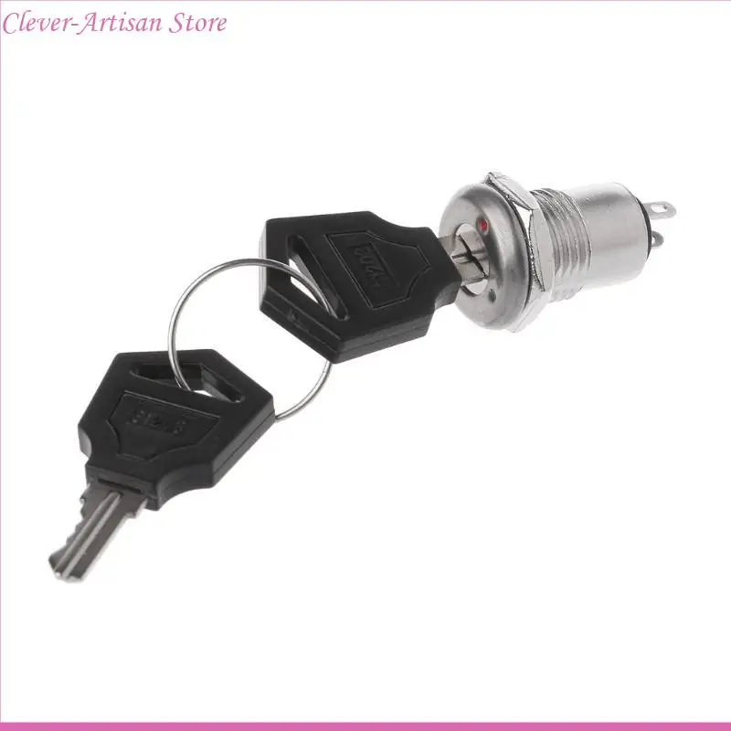 مفاتيح مفاتيح e06b spst electric keylock مع 2 مفتاح 2 مفاتيح الدوران العالمي