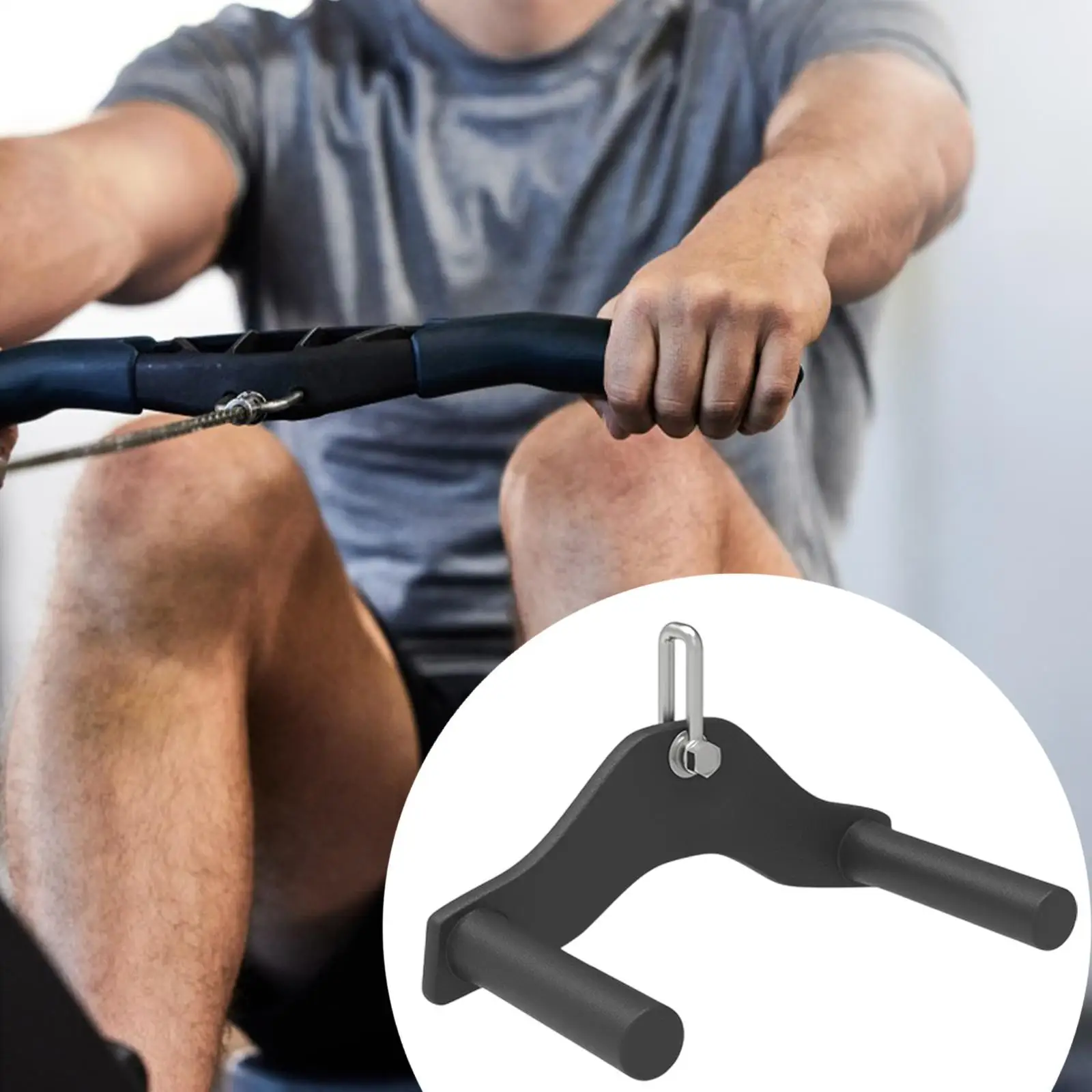 

LAT Pull Down Bar Training Handle Workout Sturdy Training Grips Wide Grip Exercise Handle Cable Machine Attachment for Biceps