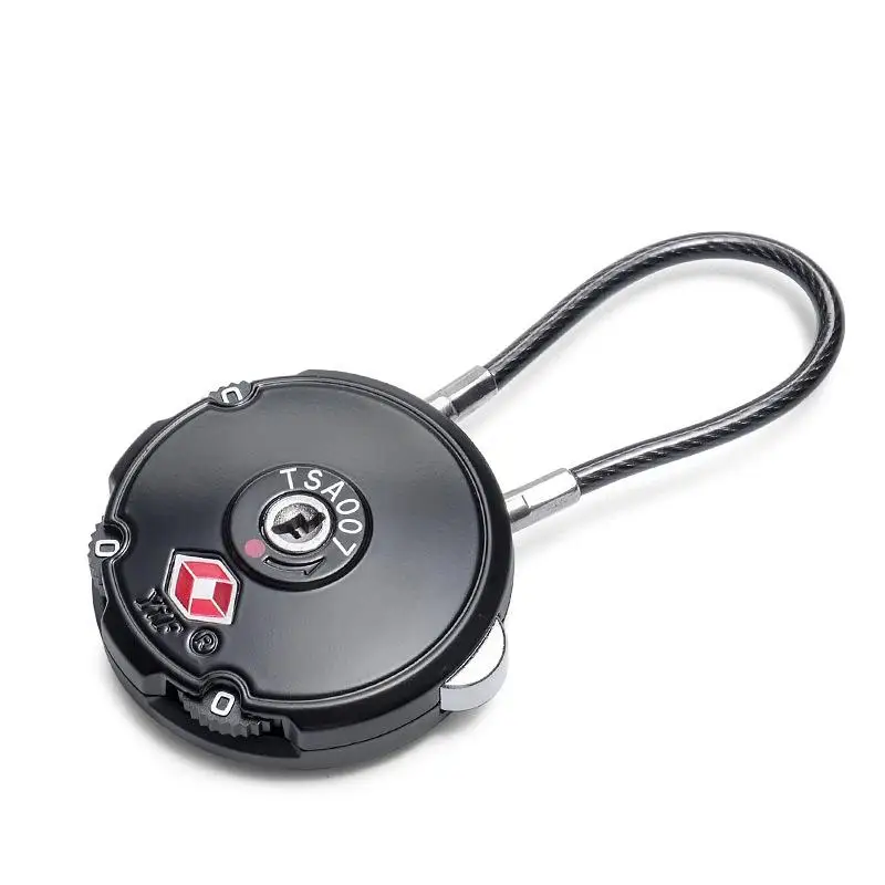 ~3 Digit TSA Combination Customs Password Lock Overseas Clearance Trolley Luggage Suitcase Backpack Password Steel Cable Padloc