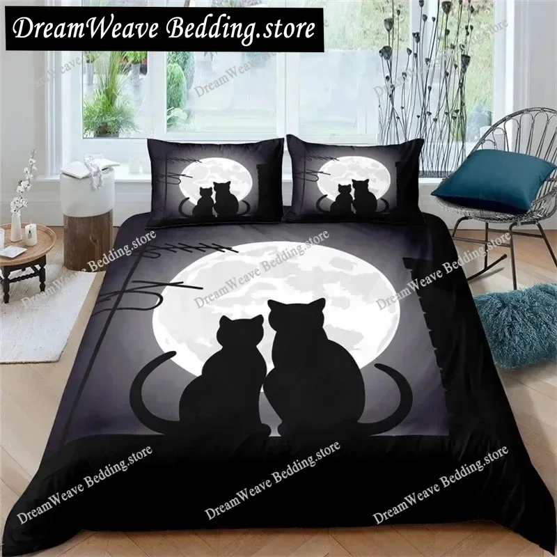 

Cat Dogs Toddler Bedding Set Single Twin Full Queen King Size Bed Set Aldult Kid Bedroom Duvetcover Sets Bed Sheet Set 2025