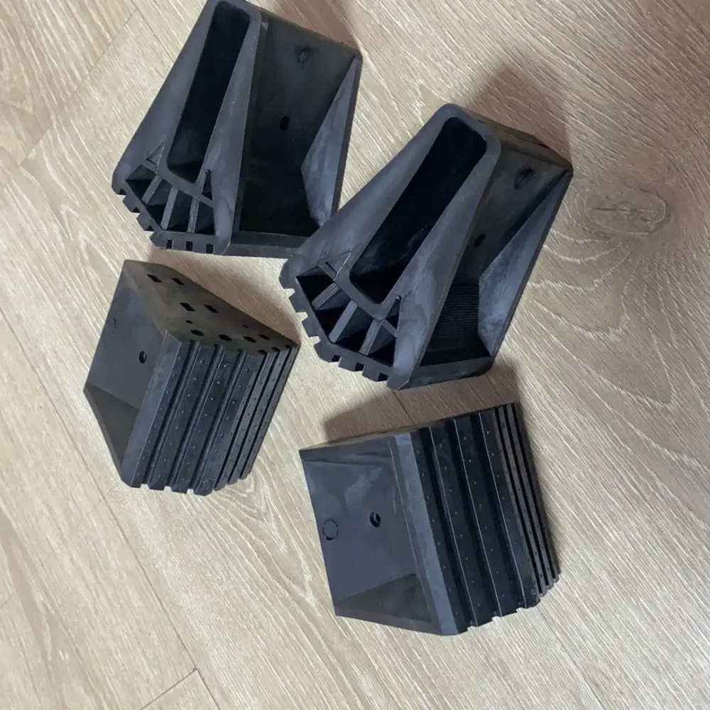 Anti Slip Ladder Leg Covers Replacement Rubber Pads For Household Folding Ladders Staircase Safety Support Bases