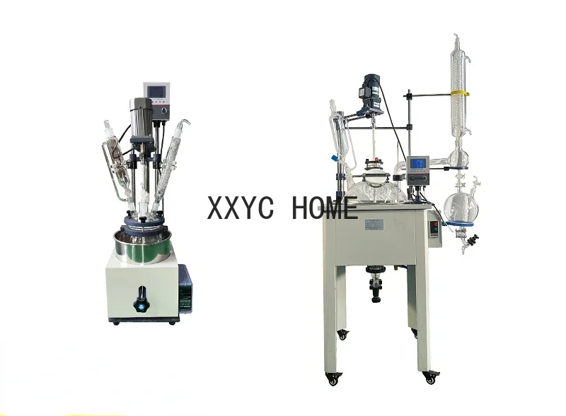 F-1-100 liters single-layer glass reactor, single-layer spherical heated distillation glass reactor