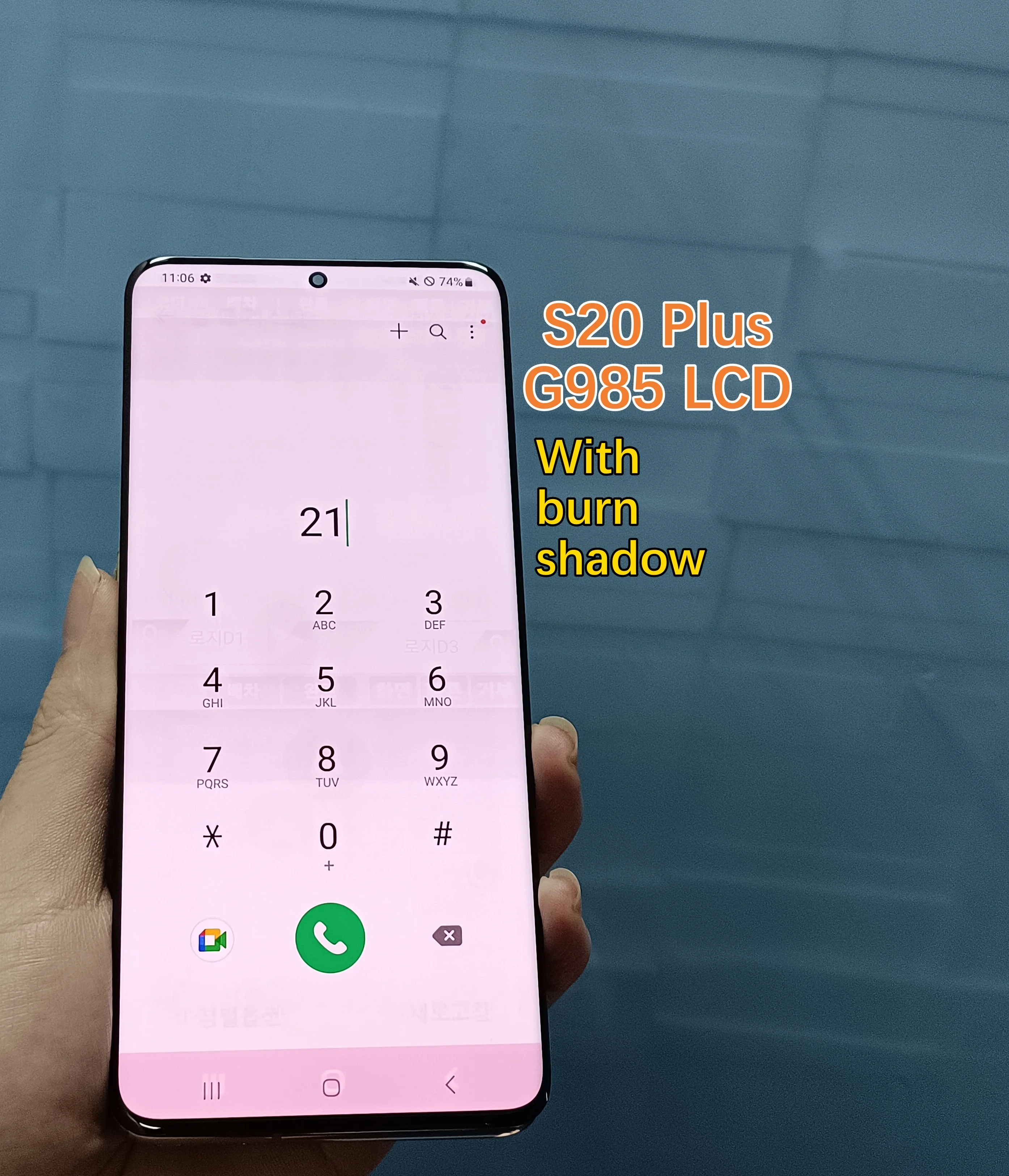 6.7\'\' AMOLED For Samsung Galaxy S20 Plus LCD Display For Samsung S20+ G985F/DS G986B Display LCD Touch Screen With Burn shadow