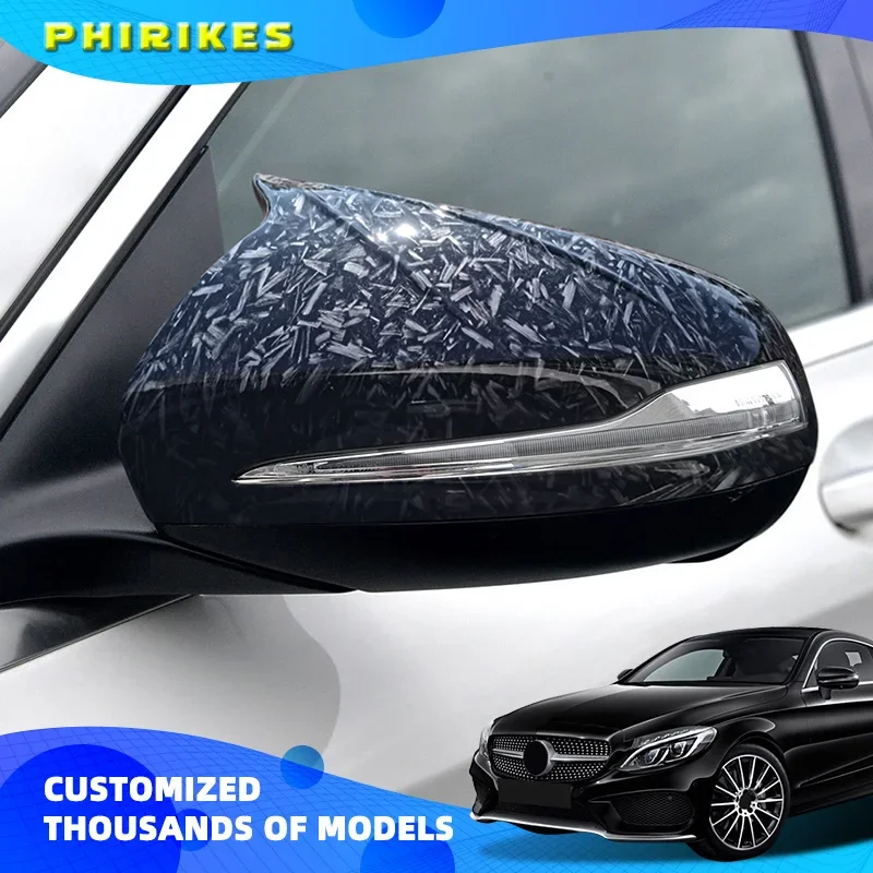 Rearview Mirror Cap Side Mirror Cover LHD Fit For Mercedes Benz C GLC S E Class W205 X253 W222 W213 W238 Car Accessories