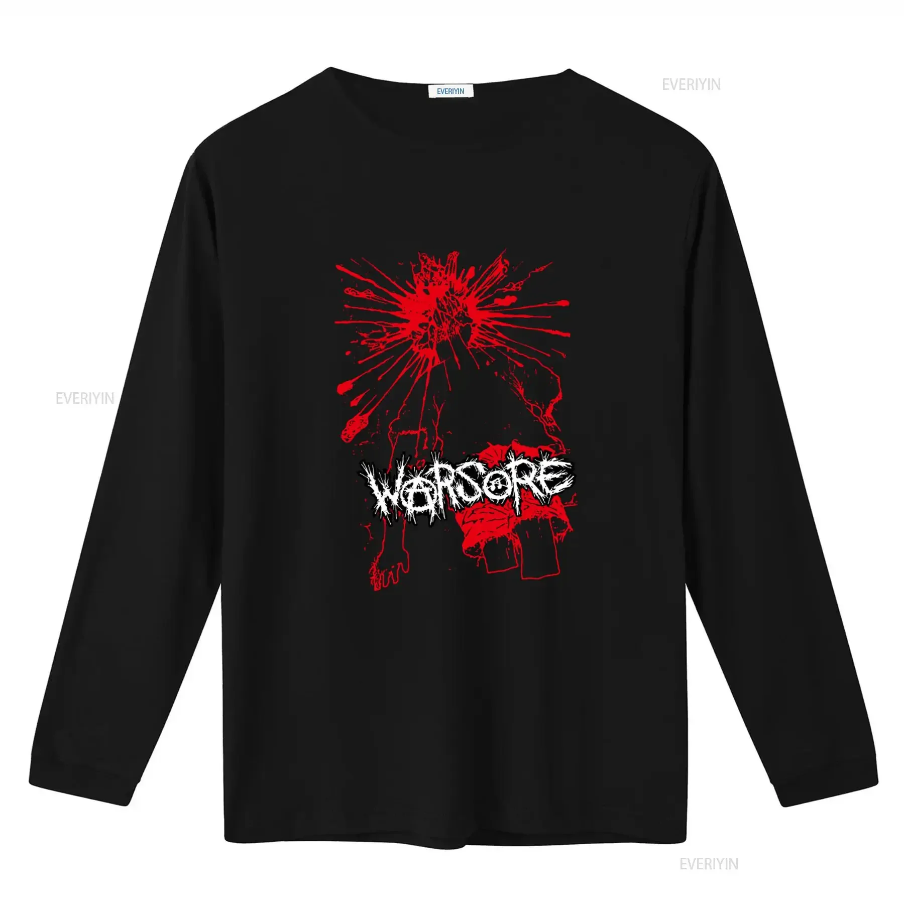 Warsore T Shirt Egrosid Split Design Australian Grind Grindcore Crust Style Print vintage Washed Stylish fashion graphic