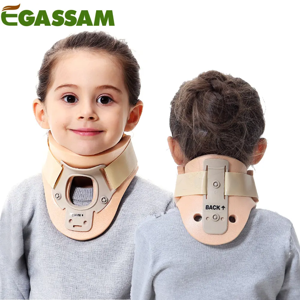 

EGASSAM 1Pcs Baby Child Kids Neck Brace Foam Lightweight Soft Cervical Collar,Support Neck Traction Device Neck and Head Braces