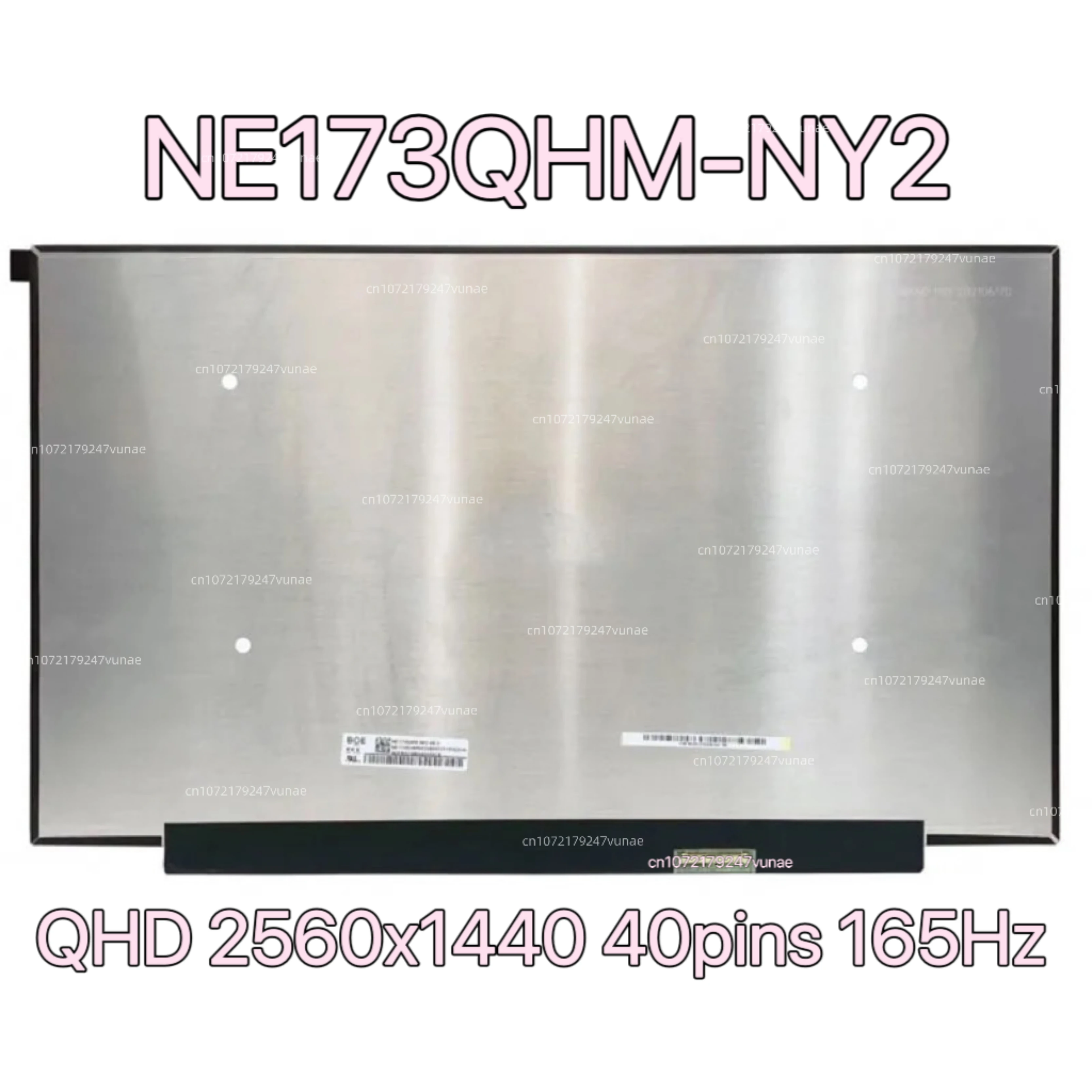 NE173QHM-NY2 NE173QHM NY2 17.3 Inch Laptop Display LCD Screen No-touch Slim IPS Panel QHD 2560x1440 EDP 40pins 165Hz Matrix