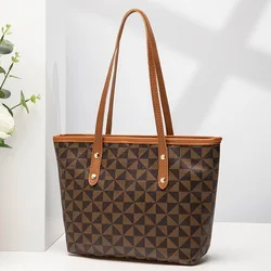 Women's Leather Tote Bag Purse Handbags Wallet Zipper Tote Shoulder Bags Purse Casual Ladies Printed Large Capacity Bucket Bag