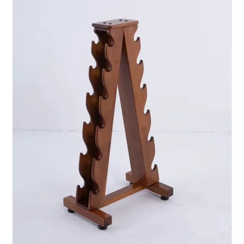 

gym equipment Wooden dumbbell rack