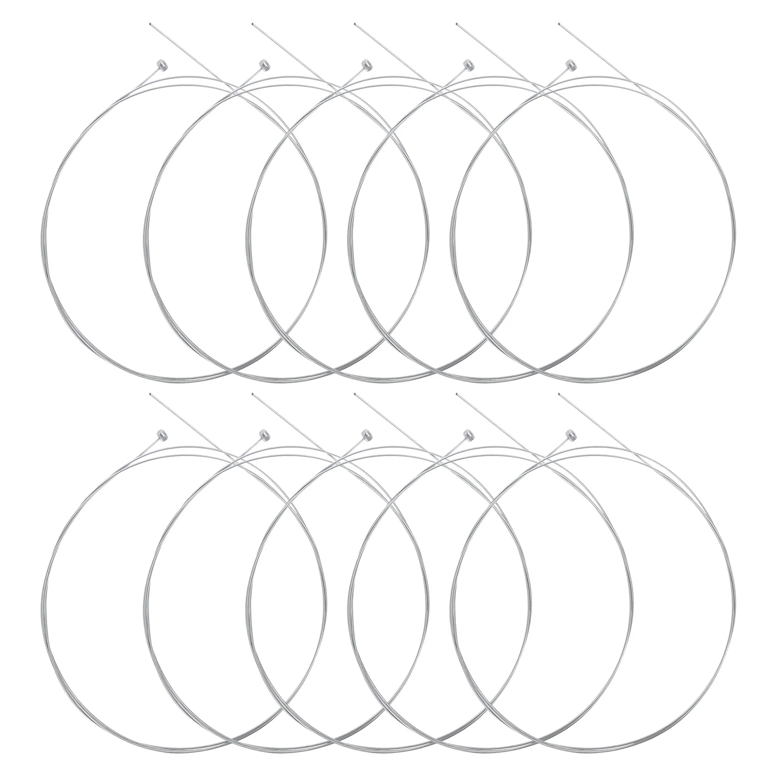 

10pcs 1.75M Brake Cables Steel Inner Wire For Mountain Bike Road City Bicycle Rear Front Silver Cable Core Replacement