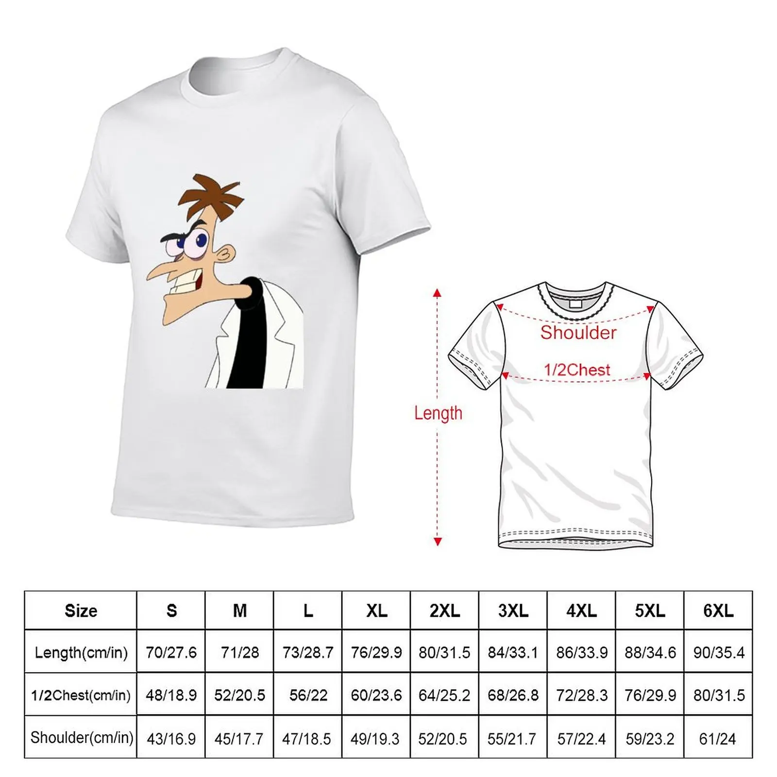 Heinz Doofenshmirtz T-Shirt Casual Trendy Streetwear Tee Shirt