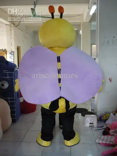 New Adult Halloween Christmas Bee Mascotte Fancy Cartoon Mascot Costume peluche Fancy Dress Mascot Costume