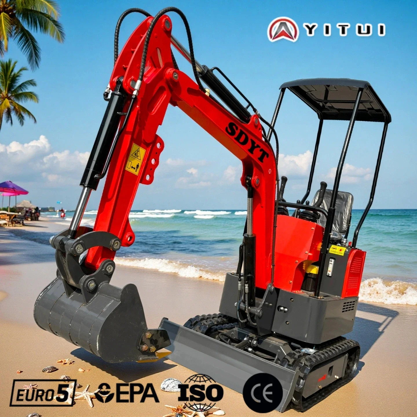 Minigavatore cingolato personalizzato diretto in fabbrica di vendita calda Motore Kubota Ce Epa Euro 5 1,5 tonnellate