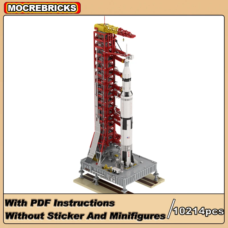 

Строительные блоки MOC Apollo 11, запуск пупочной башни, космическая ракета, платформа для запуска, технологии, кирпичи, наборы игрушек, детские рождественские подарки