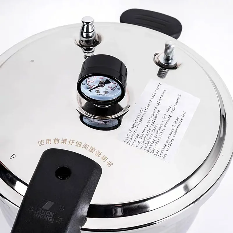 Dental Lab Pneumatic Denture Curing Polymerizing Pressure Pot With Pressure Gauge For Denture Lab Processing Equipment