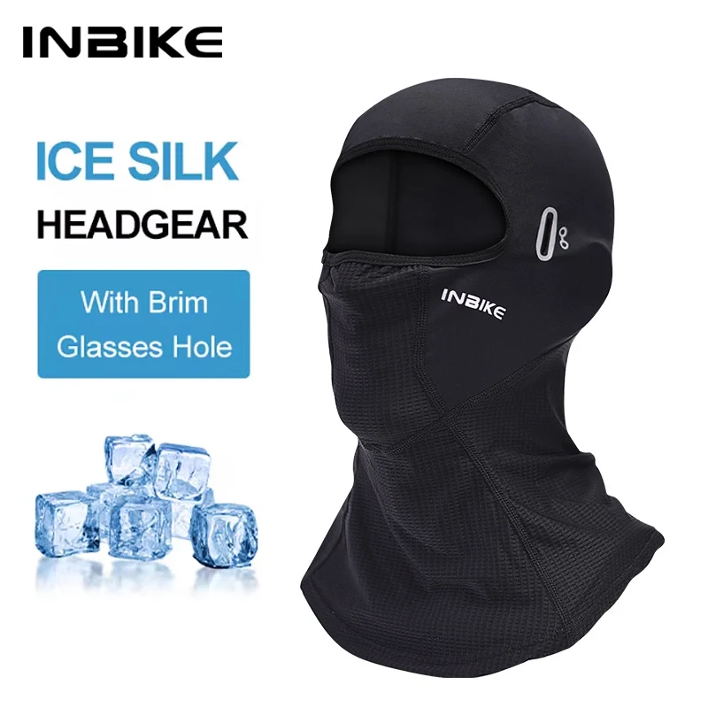 INBIKE Summer Cycling Mask UV Sun Protection Full Head Mask Face Cooling Neck Gaiter Breathable Face Covering Motorcycle Cycling