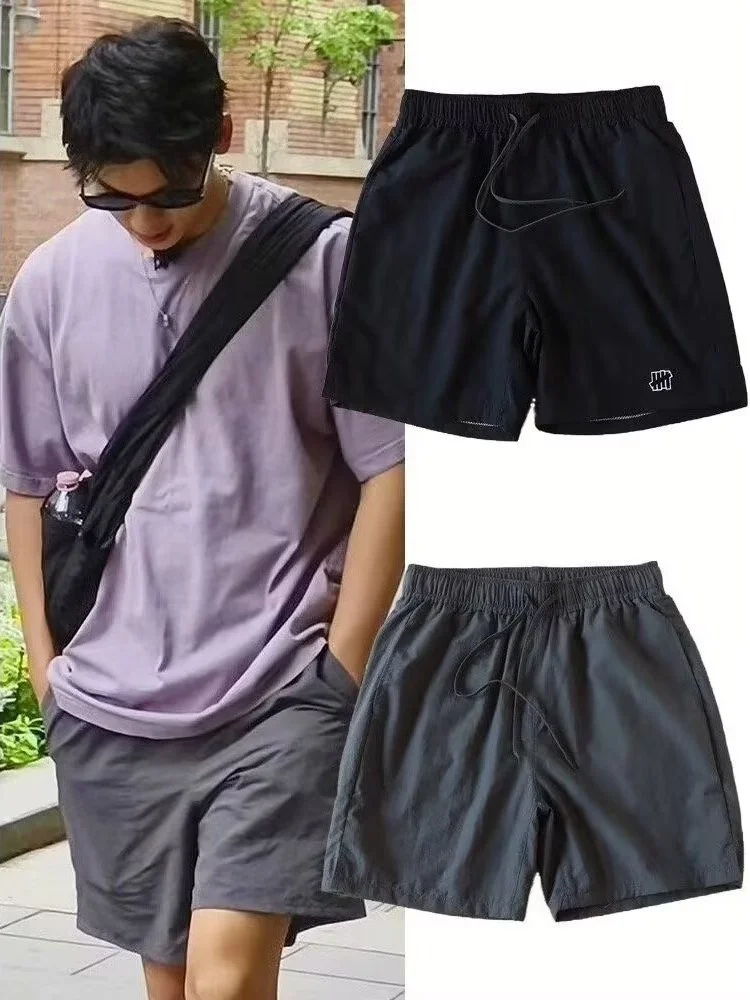 

American Retro Sport Qui Dry ort Pants Men Summer Lightweight Breathable Trendy Four-Fifths Beachy Straight Leg Casual Tr...