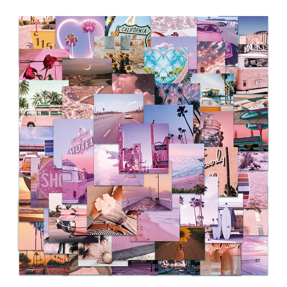 

10/60 шт., водонепроницаемые наклейки для багажа, телефона, гитары