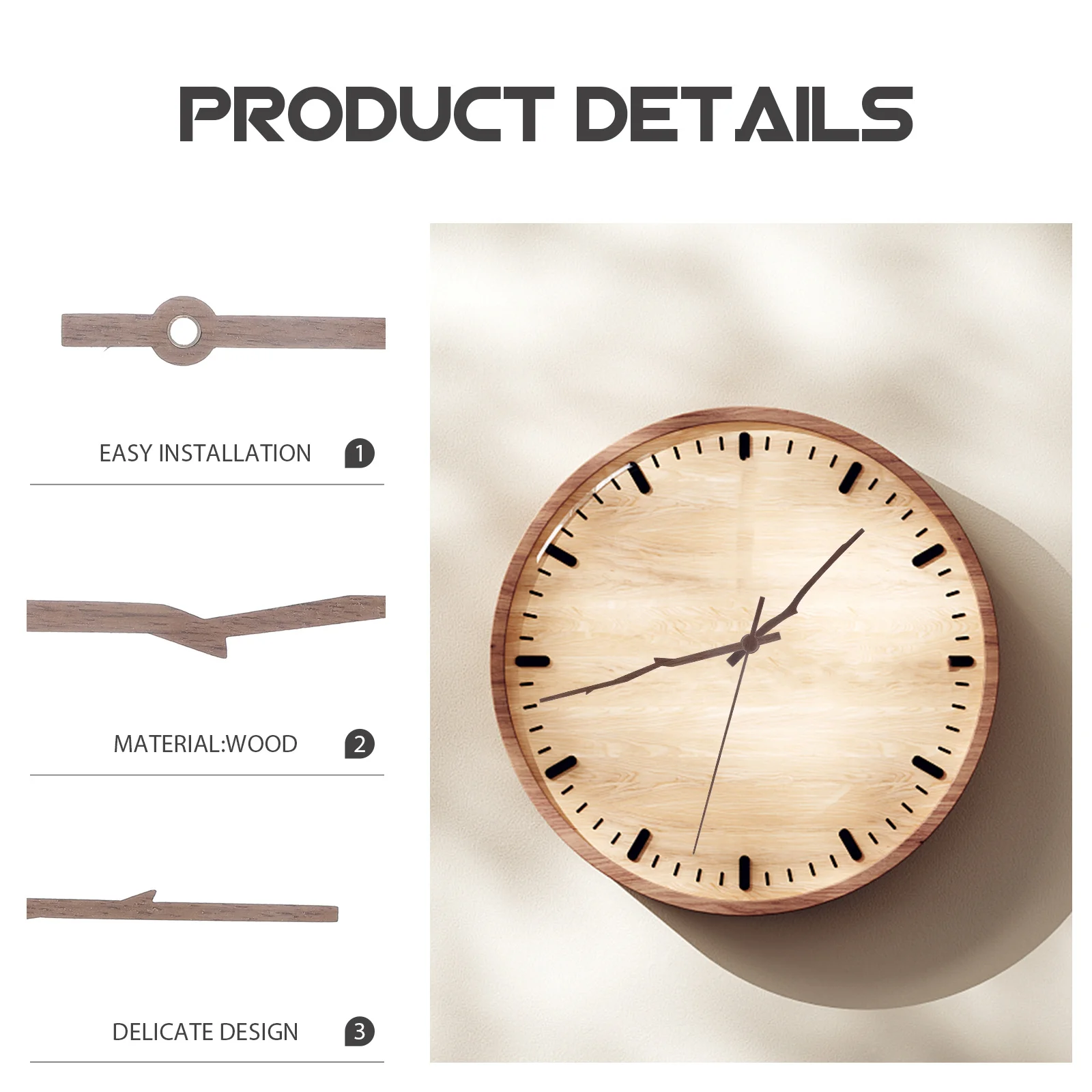 

5 Sets Clock-hands Hardware Kit Wall Diy Making Supplies for Repair Replacement Parts