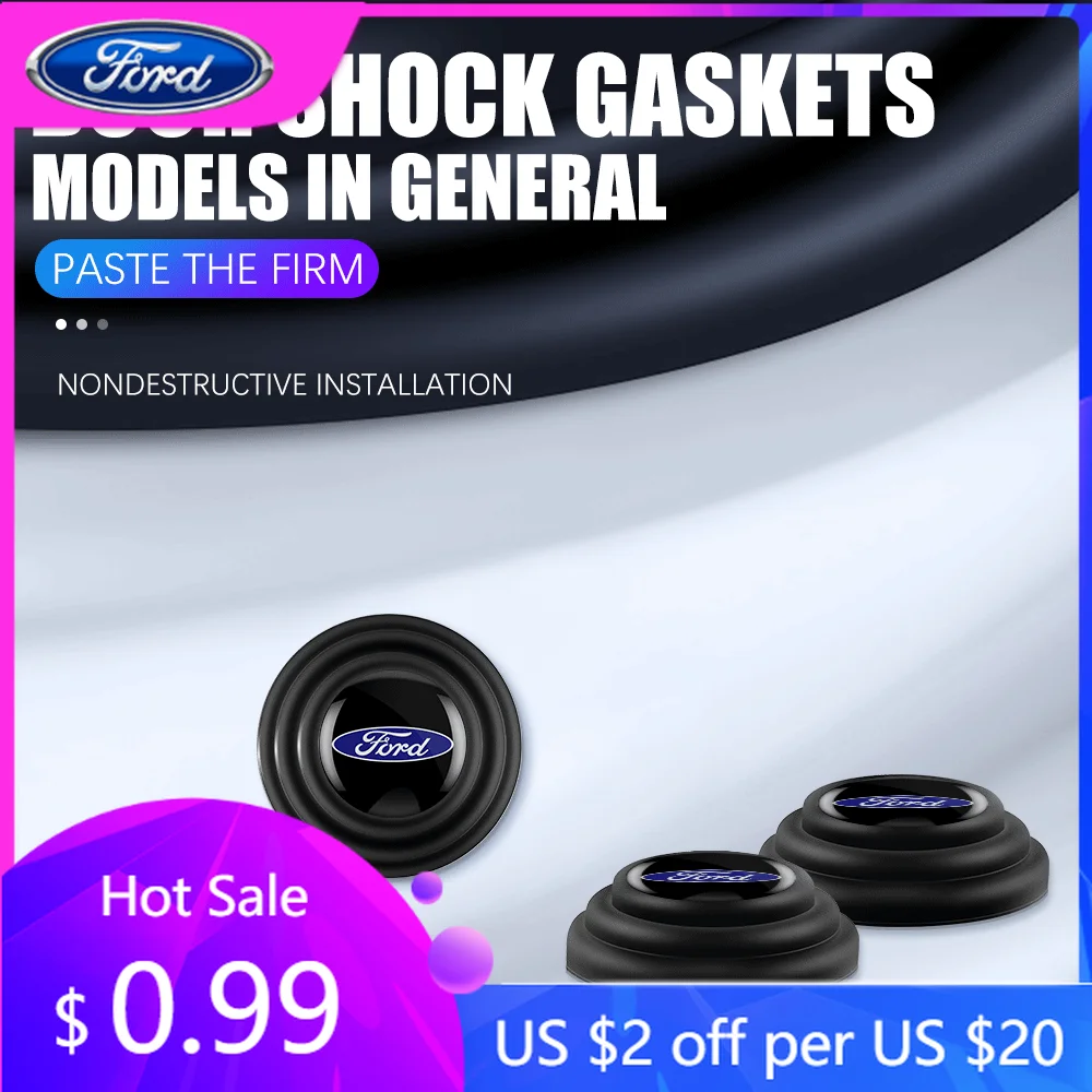 

2025 популярные автомобильные наклейки, силиконовая накладка на дверь автомобиля, предотвращающая столкновения, самоклеящаяся звукоизоляционная подушка-буфер для Ford Focus MK2 MK3 Ranger