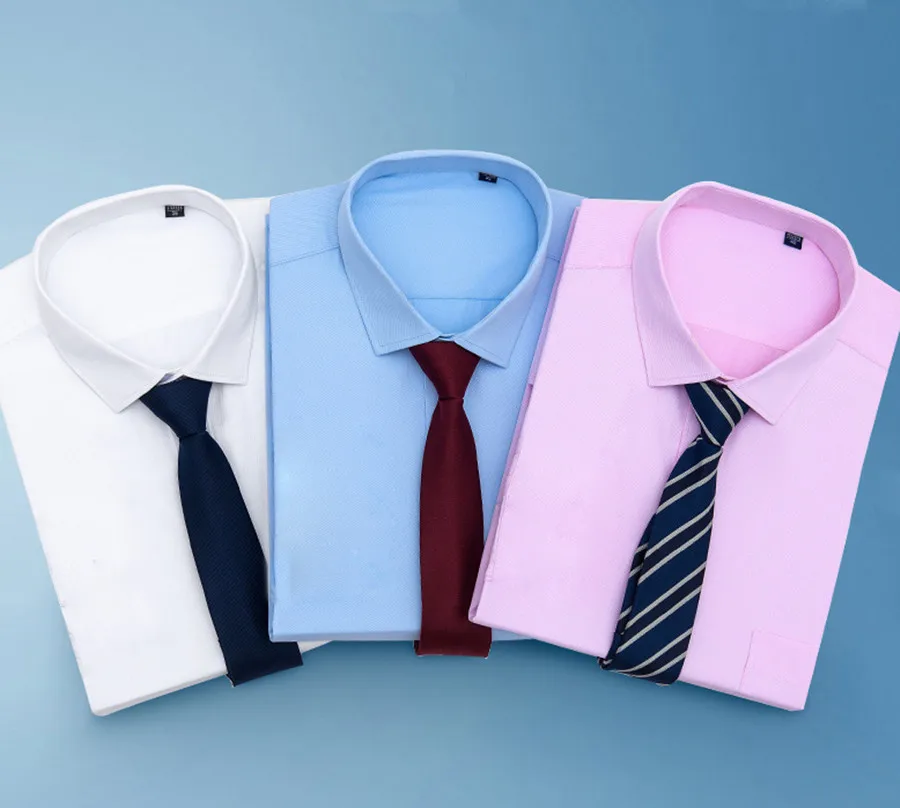 7XL Plus Size Men's Short Sleeve Shirt Summer Classic Casual Solid Stripe Business Dress Formal Fashion Leisure Social Clothes