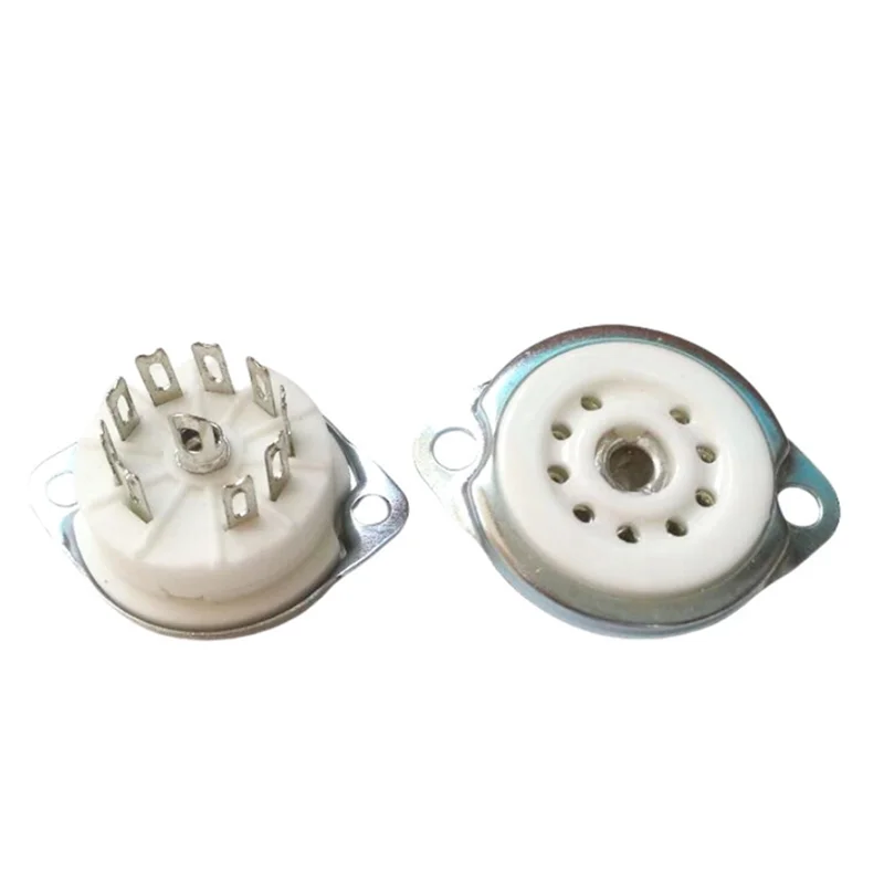 ABMF-真空管シャーシマウント 9Pin ソケットベース 10 個 12AX7 ECC82 6922 EL84 6DJ8 12AU7 12AT7 オーディオギター管