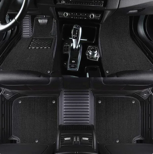 Custom special car floor mats for Mitsubishi Outlander 2026-2022 5 seats High quality rugs waterproof double layers carpets