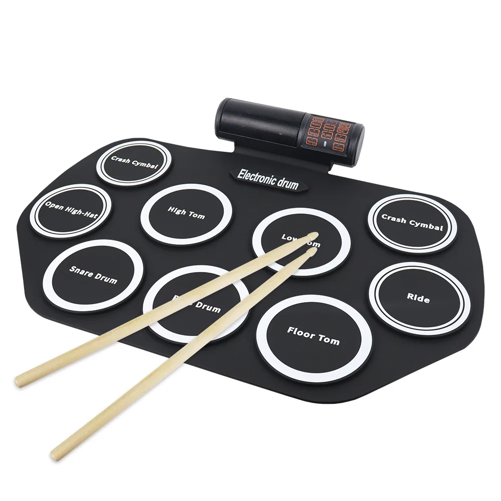 Dual Bluetooth Portable Drum Plus Adult Professional Percussion Instrument Electronic Drum