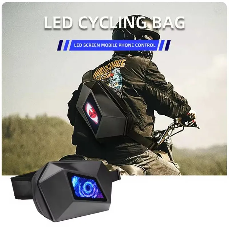 

DIY Sport Waterproof Crossbody Bag For Woman LED Smart Display Men Chest Bag Motorcycle Cycling Bag Travel Shoulder Bag Backpack