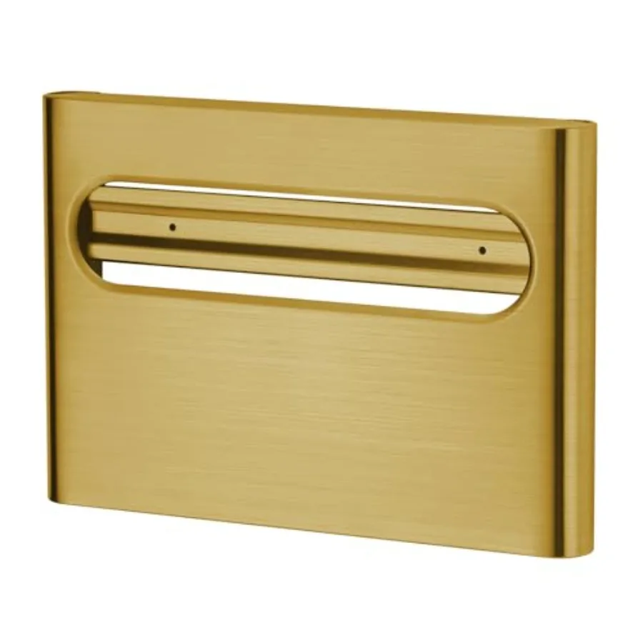 

Тонкий настенный держатель-диспенсер для крышек унитаза из нержавеющей стали с изогнутыми краями и большой емкостью для одиночных или двойных крышек