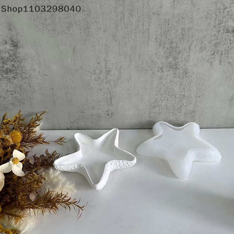 Silicone Mold For Starfish-Shaped Crafts – Ideal For Jewelry Storage, Plaster Casting, And Decorative Art Projects