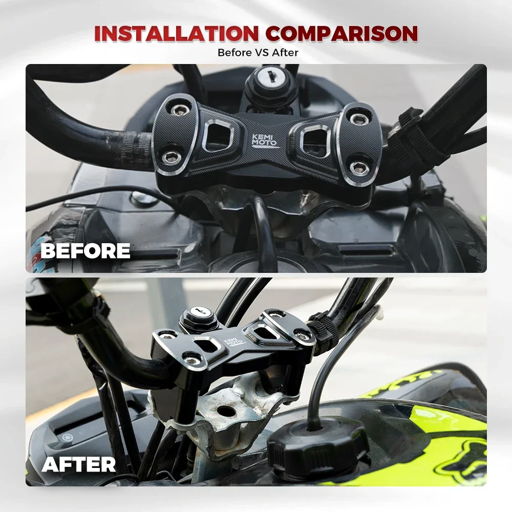 KEMIMOTO ATV مقود جبل المشبك المقود الناهض متوافق مع ياماها رابتور 700 2008-2025 رابتور 700R 2009-2025 #4