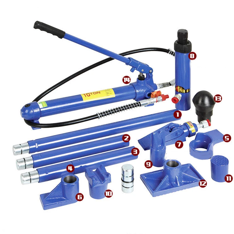 10T Auto Sheet Metal Repair Separate Hydraulic Jack Correction Automotive Frame Shape Repair Separation Jack Tools