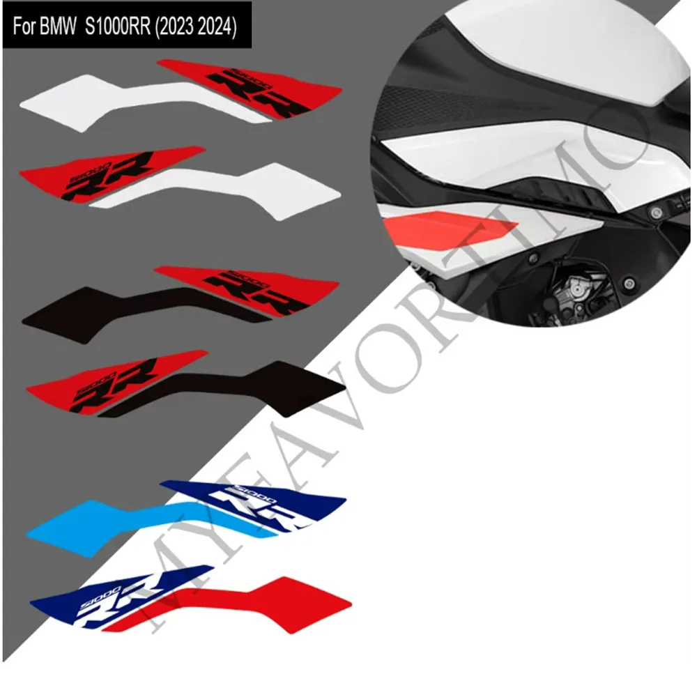

For BMW S1000RR S 1000 RR S1000 Motorcycle Protector Tank Knee Pad Grips Gas Fuel Oil Stickers Decals Fairing Fender 2023 2024