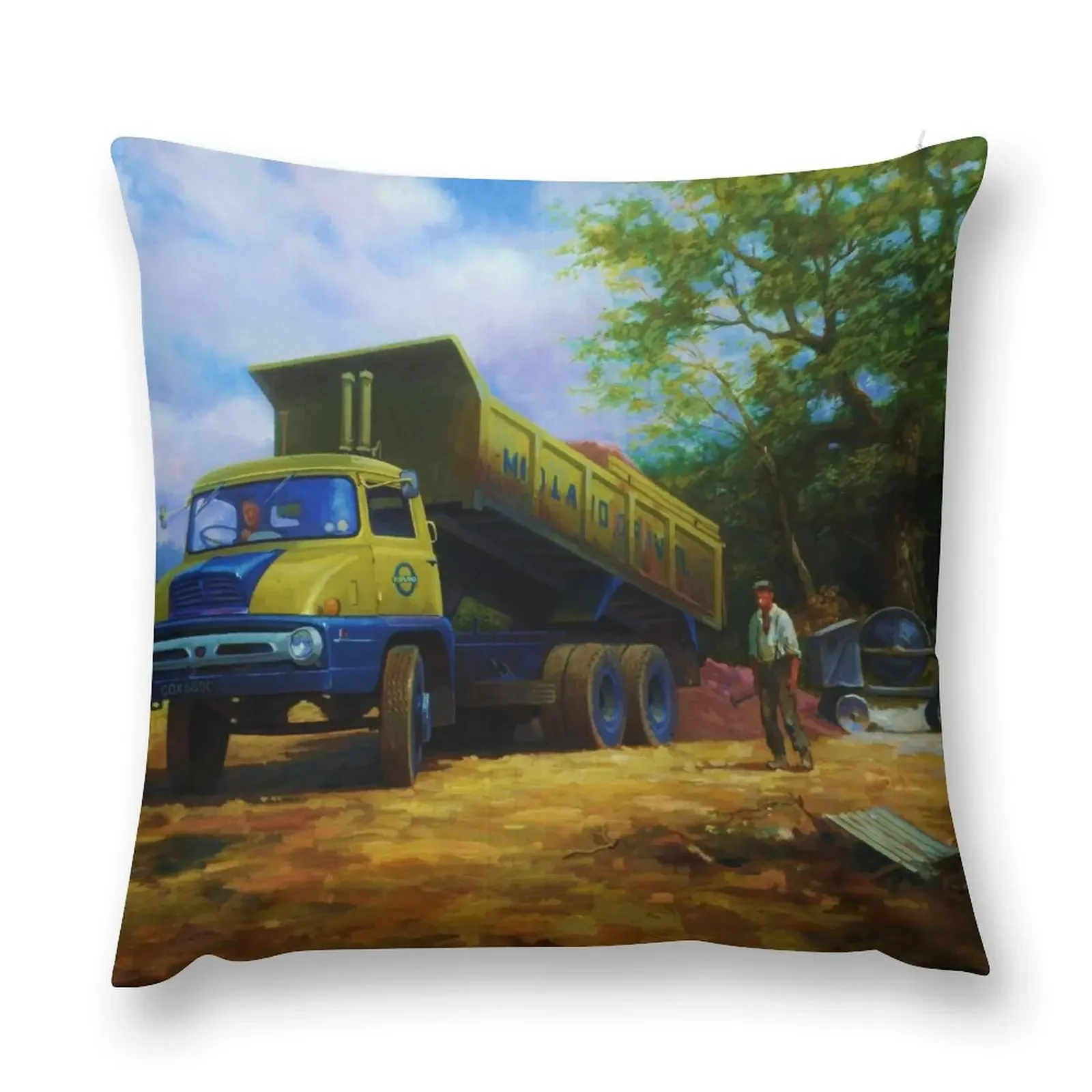 Thames Trader tipper. Throw Pillow ornamental pillows pillowcases for sofa cushions pillow